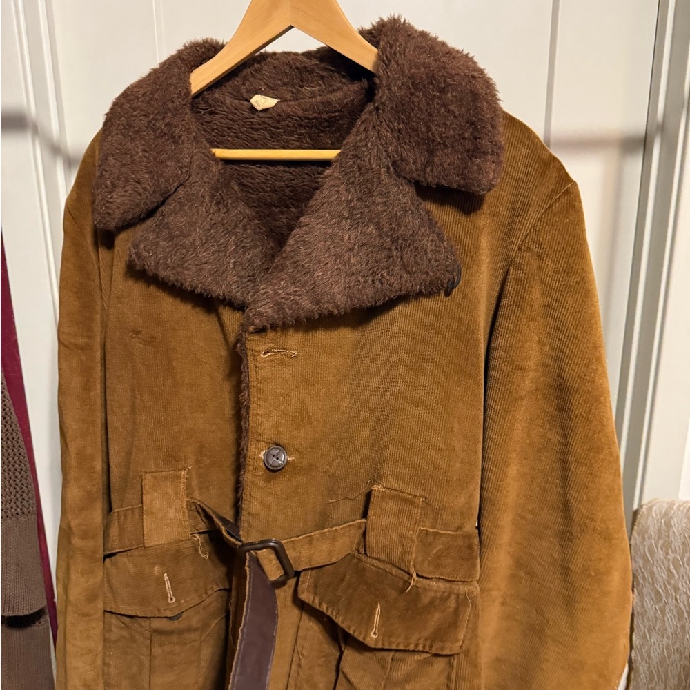Men's Brown Shearling Coat